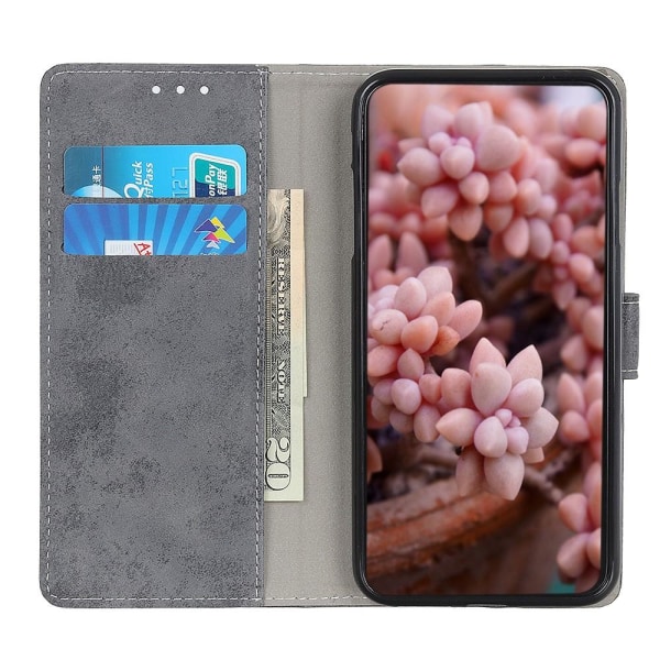 Retro lompakkoteline Google Pixel 6a: lle - harmaa Grey
