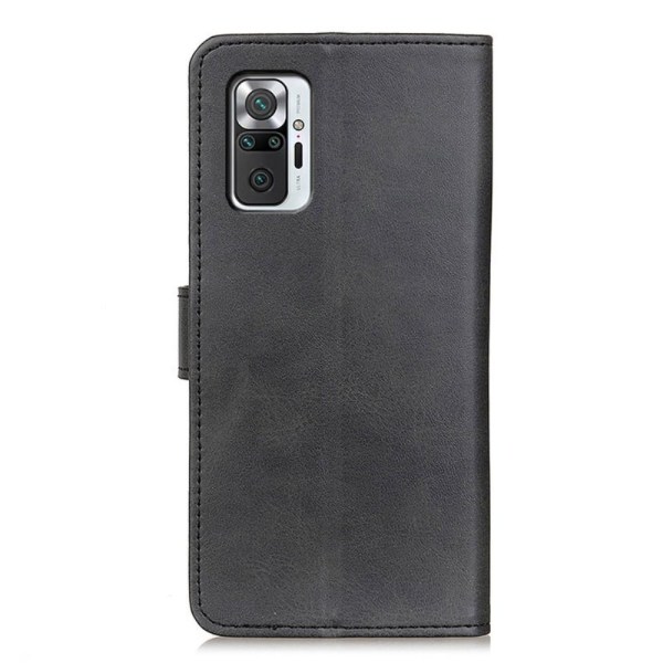 Retro lompakkoteline Xiaomi Redmi Note 10 Prolle - Musta Black