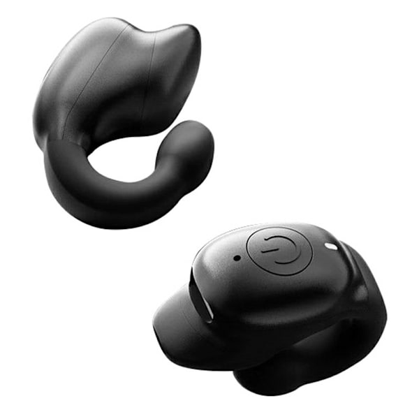 i66 Bluetooth-hodetelefoner Semi In Ear Clip On ENC trådløse hodetelefoner Støyreduksjon Black