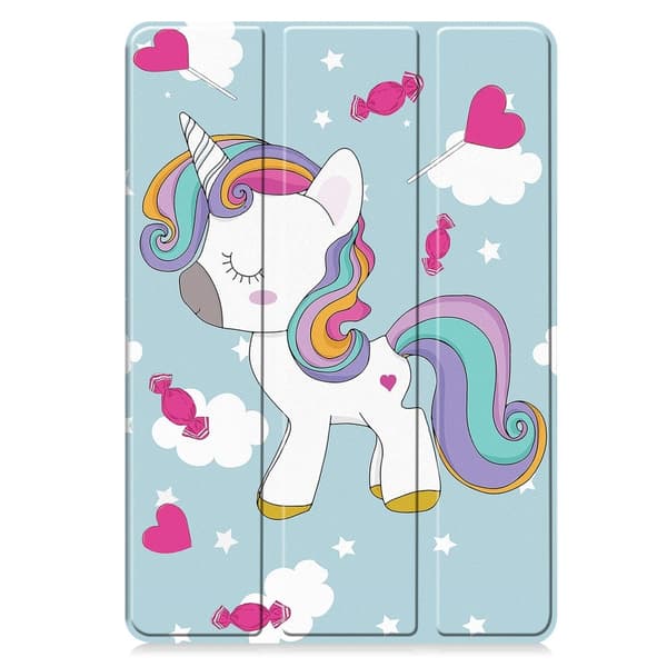 Slim Fit Cover Case til Xiaomi Pad 7 Auto Wake / Sleep - Unicorn Blue