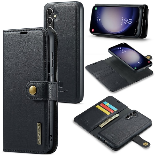 Til Samsung Galaxy A36 DG.MING 2 i 1 Lommebok-deksel Black