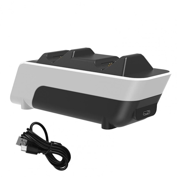 För PS5 Game Controller Laddningsbas Dual Gamepad Snabbladdning Svart