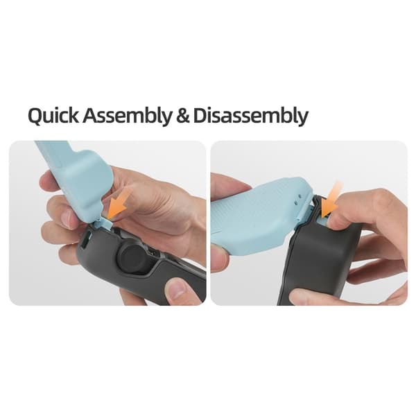 Deksel til DJI Osmo Pocket 3 med magnetisk lukking og oppbevaring + håndstropp - grå Black