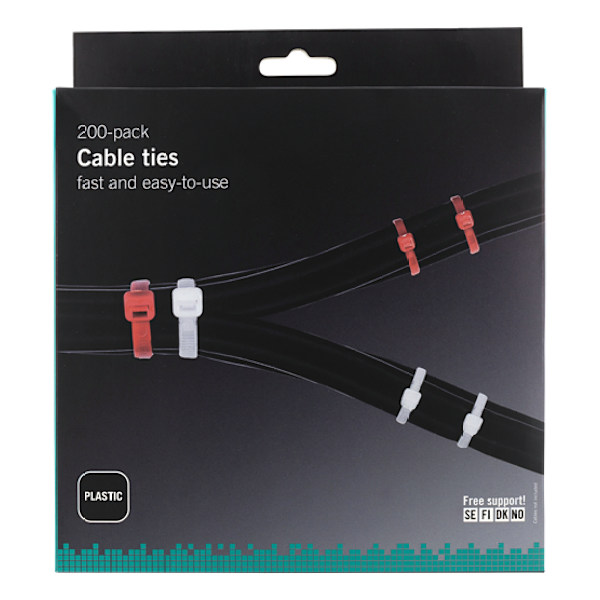 Pro Nippusiteet Musta - 2.5mm/100mm Black