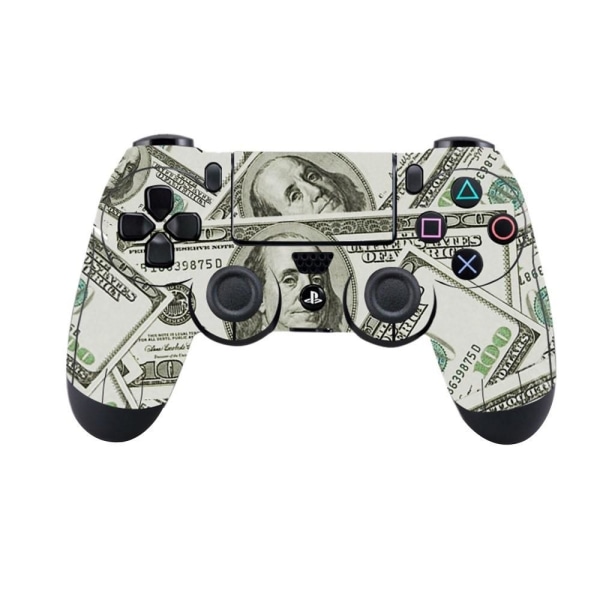 Sticker Controller for Playstation 4 / PS4 - Dollar Multicolor
