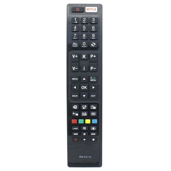 TV-fjernkontroll erstatning for RM-C3179 for JVC TV Black
