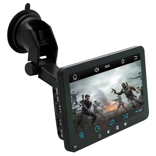 7" trådløs Carplay Android Auto Bluetooth GPS MP5 bilstereo med sugekop Black