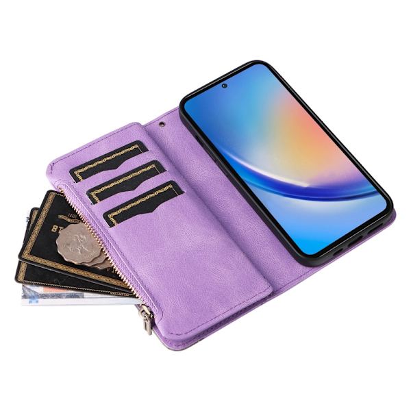 KT multifunktions-serie-5 til Samsung Galaxy A35 telefonetui Purple