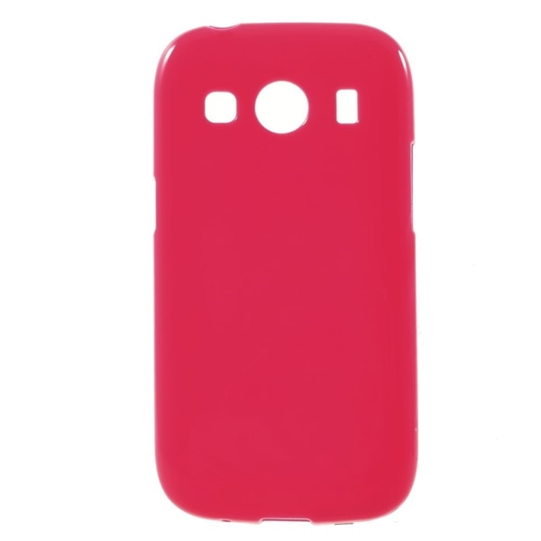 Samsung Galaxy Ace 4 kiiltävä TPU-kotelo HotPink Pink