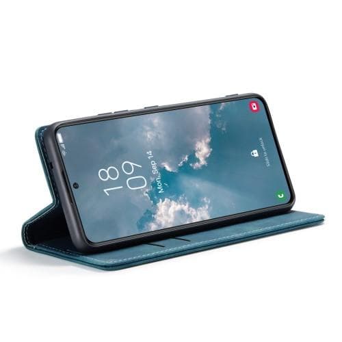 CASEME Retro Pung Taske til Samsung Galaxy S23 - Blå Blue