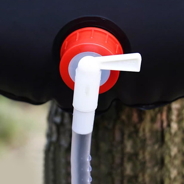 Utomhus Camping Travel Water Bag Dusch portabel duschväska Solvärme Duscha 25L Svart