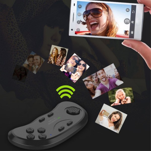 VR SHINECON Bluetooth 3.0 Wireless Gamepad för smartphone och VR Svart