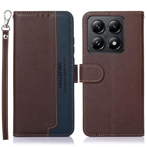 KHAZNEH Wallet case for Xiaomi 14T Brown