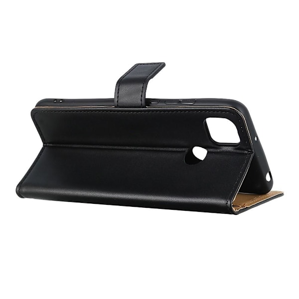 Wallet Stand Mobiltelefon Taske til Xiaomi Redmi 9C - Sort Black