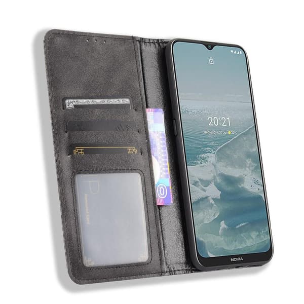 Nokia G10/G20 Pung Stand Flip Telefonetui - Sort Black