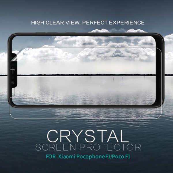 NILLKIN til Xiaomi Pocophone F1 Clear LCD-skærmbeskytter Transparent
