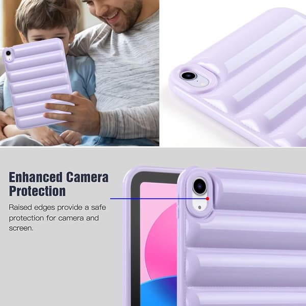 iPad 10.9:lle (2022) Candy Color TPU - kansi Purple