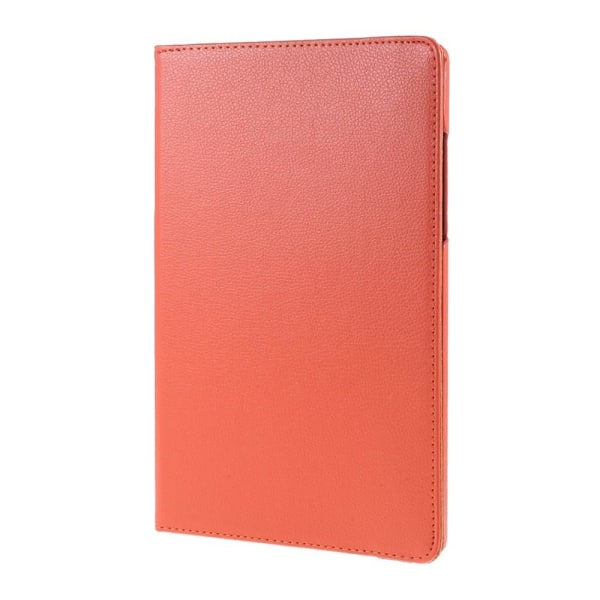 Litchi Taske Roterende Stativ Samsung Galaxy Tab A7 10.4 (2020) Orange