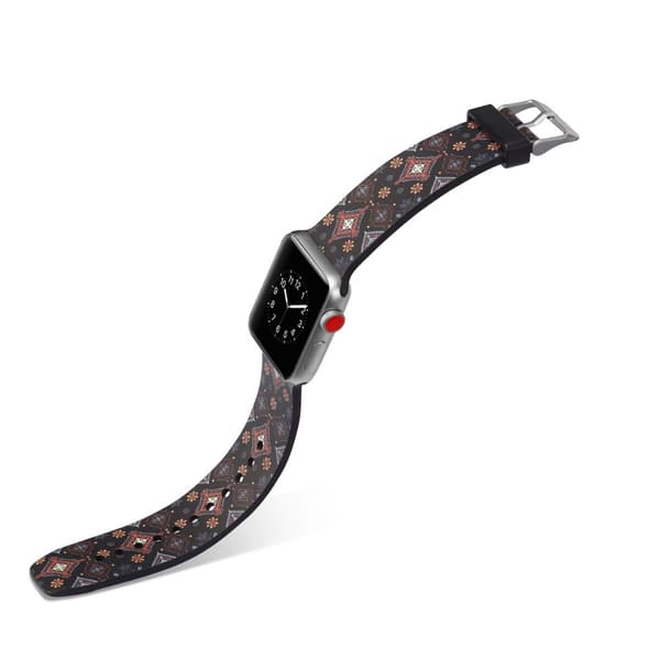 Silikon klokkerem til Apple Watch 4 44mm, 3/2/1 42mm - Blomster Multicolor