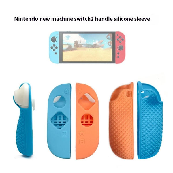 1 par kompatibel med Nintendo Switch 2 Joy-Con Controller Shell Cover - Orange+Blå Orange