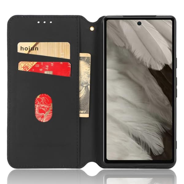 Rhombus tegnebog taske til Google Pixel 7a - Sort Black