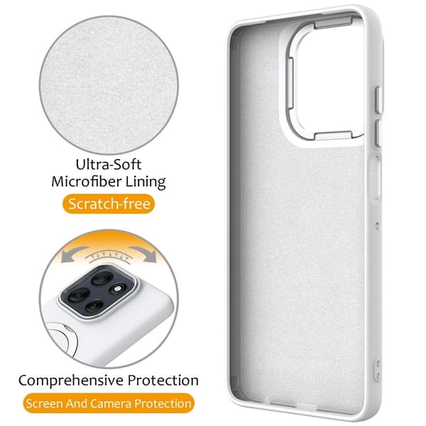 Magnetiskt mobilskal med roterande ring till Motorola Edge 70 5G Vit