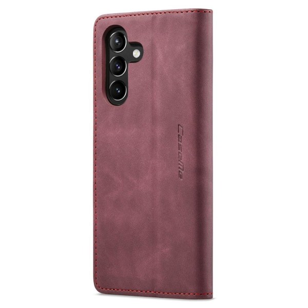 CASEME Retro Lompakkokotelo Samsung Galaxy A54 - Viininpunainen Red