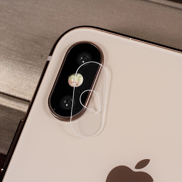 Skyddande härdat glas till Kamera lins till iPhone X/XS Transparent