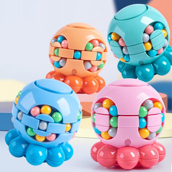 Magic Bean Puzzle Octopus Magic Cube Stressinlievityskoulutus Blue