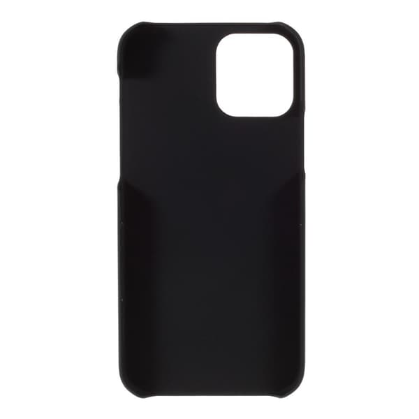 Rubberized Hard PC Suojakuori Protective Shell - iPhone 12 Pro Max - Musta Black