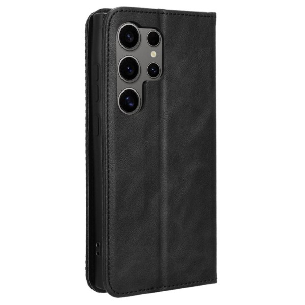 Wallet Stand Flip-telefonetui til Samsung Galaxy S24 Ultra - Sor Black