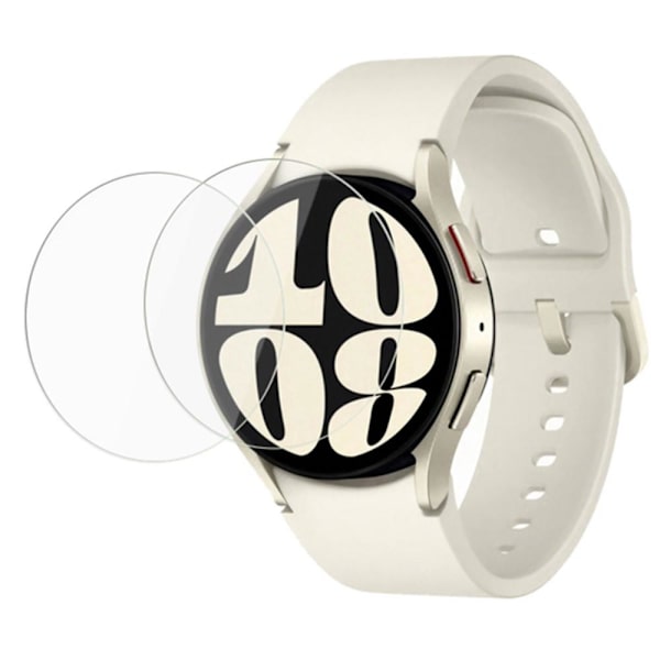 2 stk hærdet glas skærmbeskytter til Samsung Galaxy Watch6 47mm Transparent