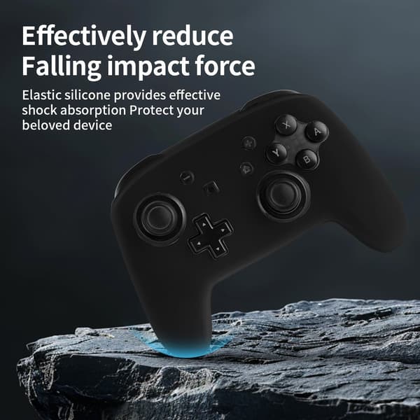 Kompatibel med Nintendo Switch Pro Handkontroll Skal Fodral Silikon - Röd Röd