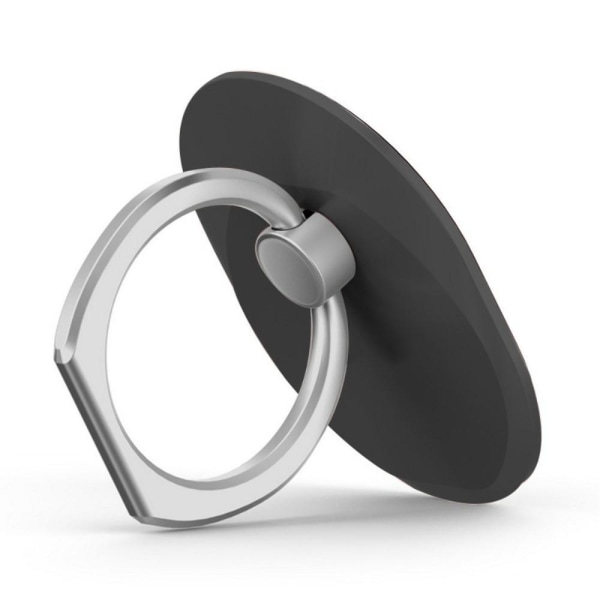 Oval Shape Finger Ring Grip Kickstand Bracket for iPhone Samsung Black