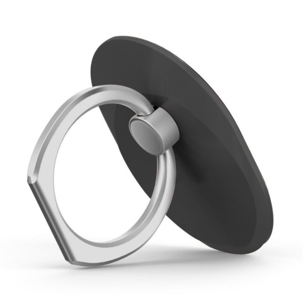 Oval Shape Finger Ring Grip Kickstand Bracket for iPhone Samsung etc Black