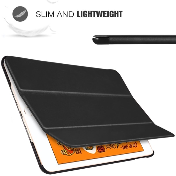 Trifoldet Stand Læder Smart Taske til iPad mini (2019) 7.9 tomme Black