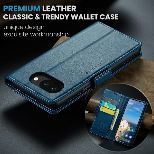 CASEME Til Google Pixel 10a RFID Blokerende Pungcover Blue