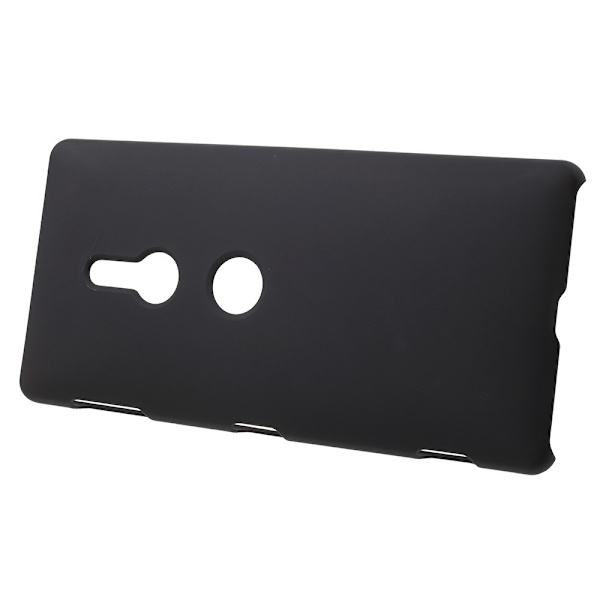 Rubberized Hard Plastic Case for Sony Xperia XZ2 - Black Black