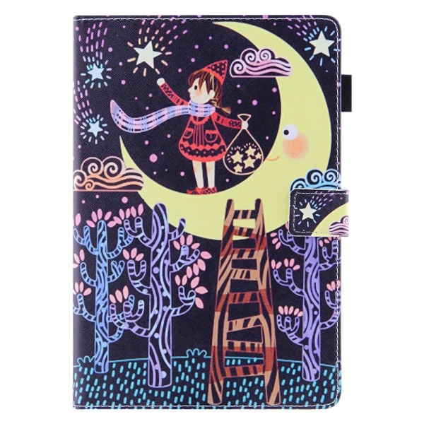 For iPad 10.9 (2022) Tablet Case Cover Foldable Stand - Moon Yellow