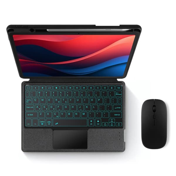 Til Lenovo Tab M11 Tablet Etui med stativ Bluetooth - tastatur Black