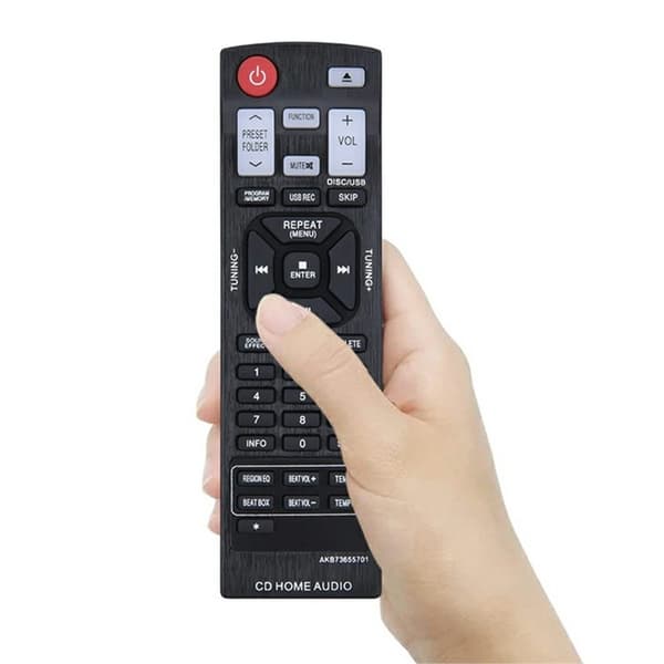 Fjernkontroll Erstatning AKB73655701 for LG hjemmekino forsterker Black