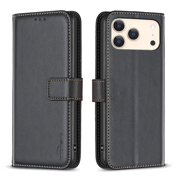 iPhone 17 Pro Lompakkokotelo Black