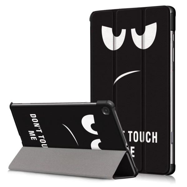 Tri-fold Stativveske for Samsung Galaxy Tab S6 Lite - Dont Touch Me Black