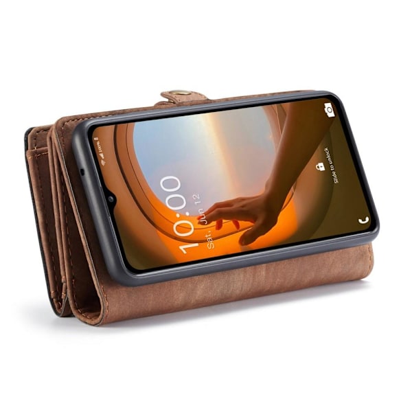 CASEME til Samsung Galaxy A13 5G/A04s 4G 2-i-1 Aftagelig - Kaffe Brown