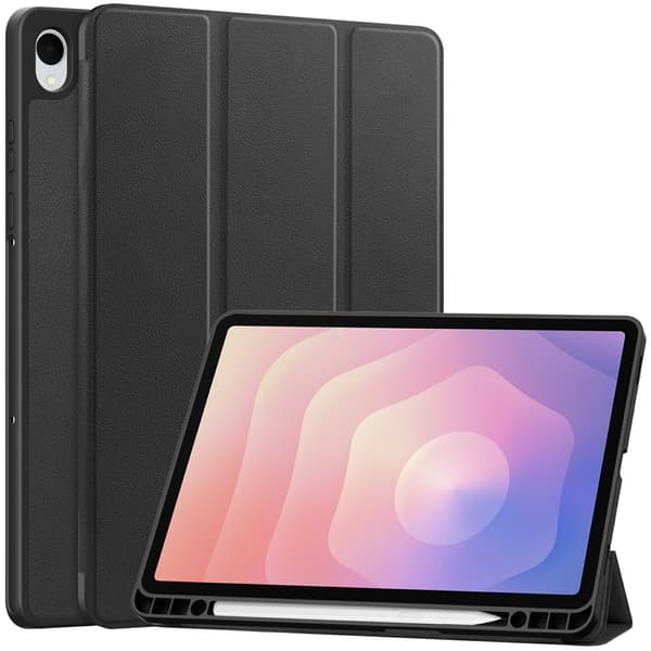 Trifoldet stativ Smart Taske til Samsung Galaxy Tab S11 Black