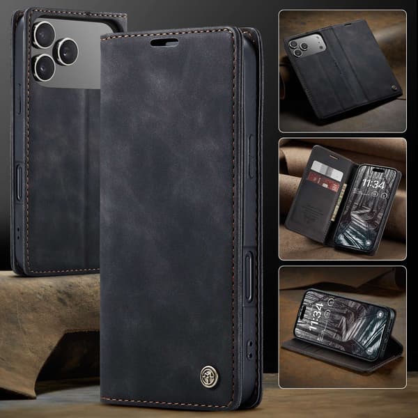 CASEME Lommebok-deksel iPhone 17 Pro Black