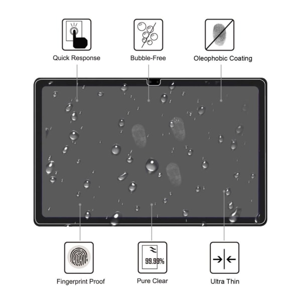 Samsung Galaxy Tab A7 10.4" härdat glas Transparent