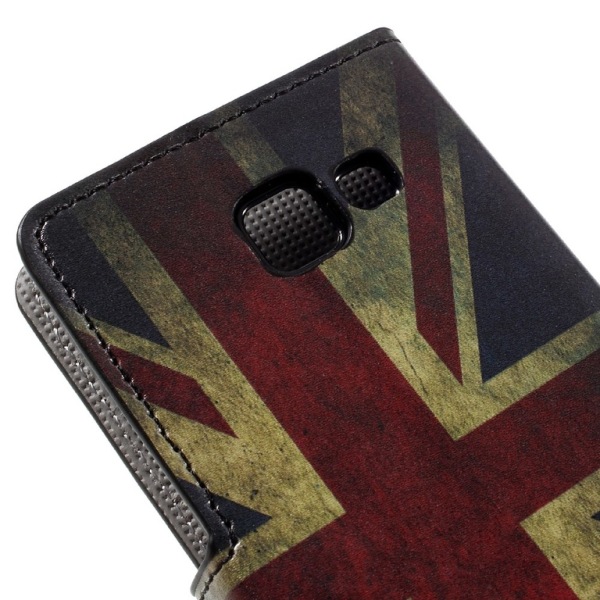 Samsung Galaxy A3 (2016) lompakkokotelo - Retro UK Flag Black