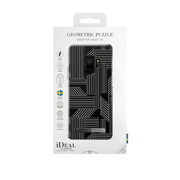 iDeal Of Sweden Samsung Galaxy S9 - GEOMETRISK PUSLESPILL Black