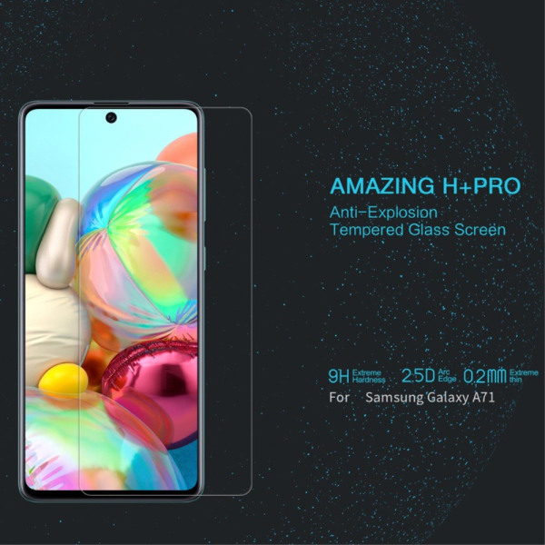 NILLKIN Amazing H+PRO hærdet glas til Samsung Galaxy A71/Note 10 Transparent